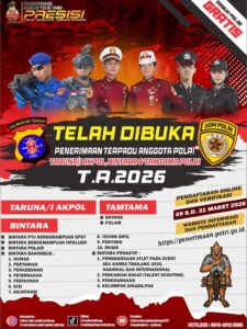Telah Dibuka! Penerimaan Terpadu Anggota Polri T.A. 2026